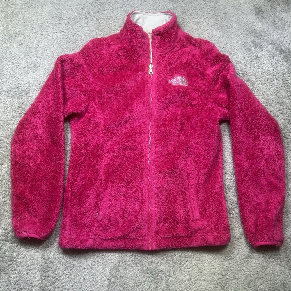 The North Face Osito Jacket Women's S Pink Deep Pile‎ Fleece Full Zip